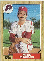 1987 Topps Baseball Cards      553     Mike Maddux